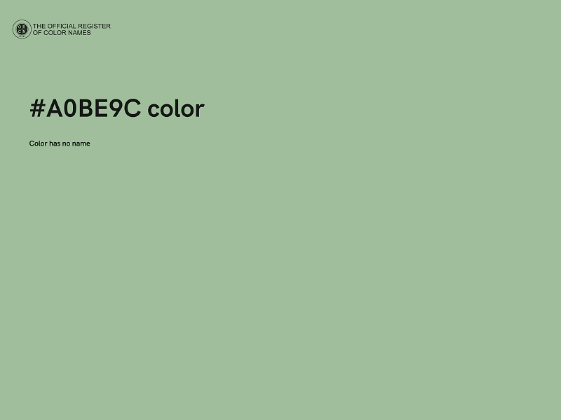 #A0BE9C color image