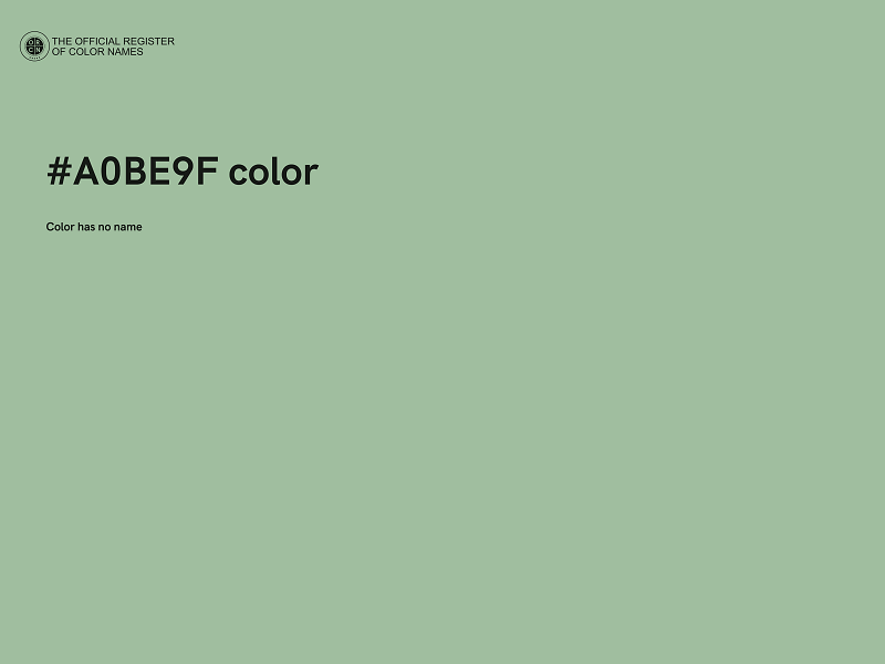 #A0BE9F color image