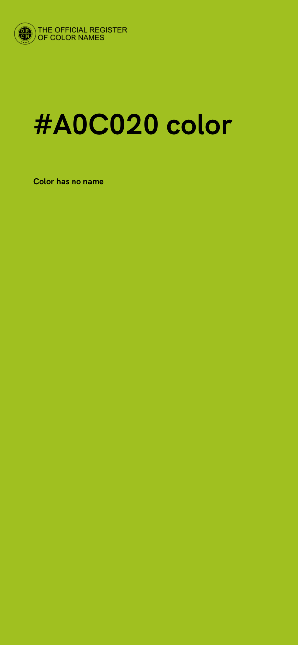 #A0C020 color image