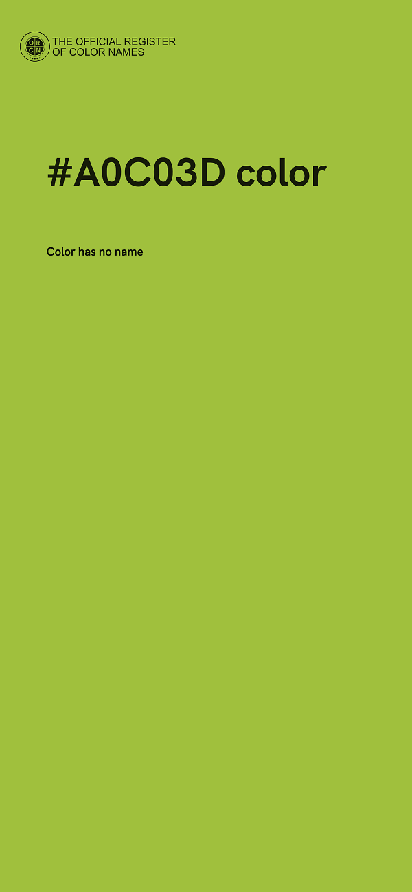 #A0C03D color image