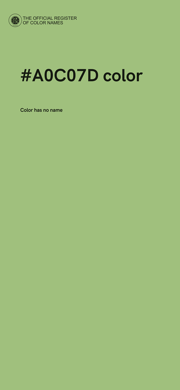 #A0C07D color image