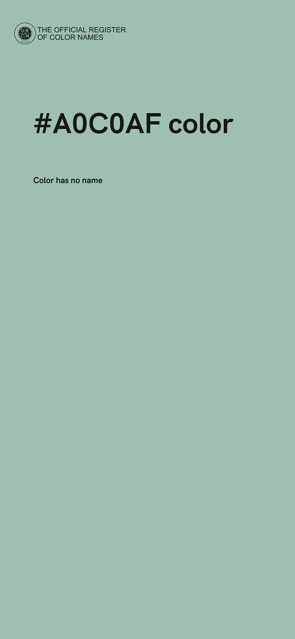 #A0C0AF color image