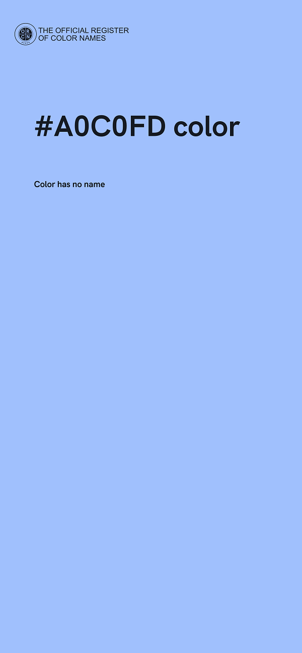 #A0C0FD color image
