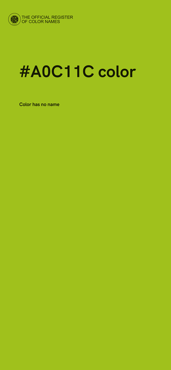 #A0C11C color image