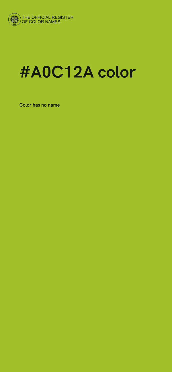#A0C12A color image