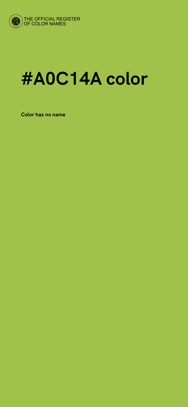 #A0C14A color image