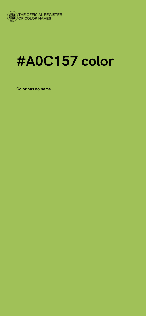 #A0C157 color image