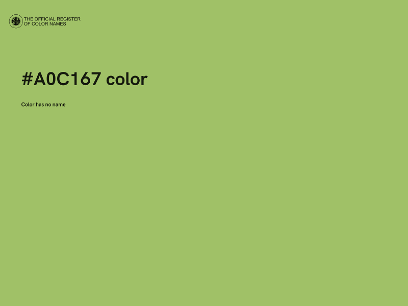 #A0C167 color image