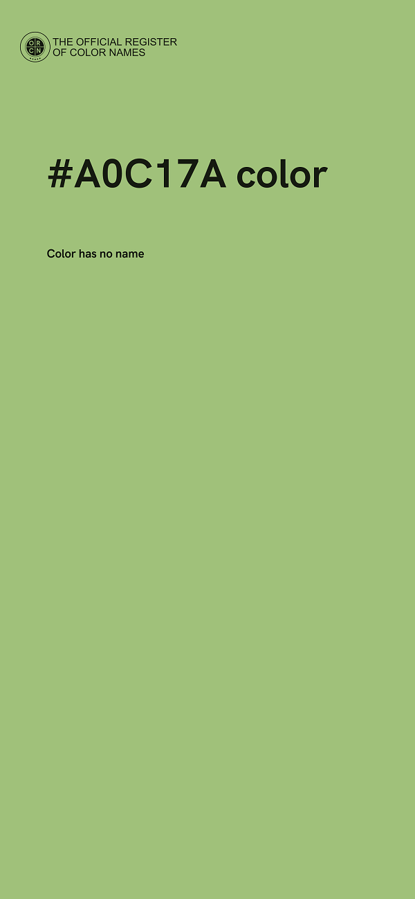 #A0C17A color image