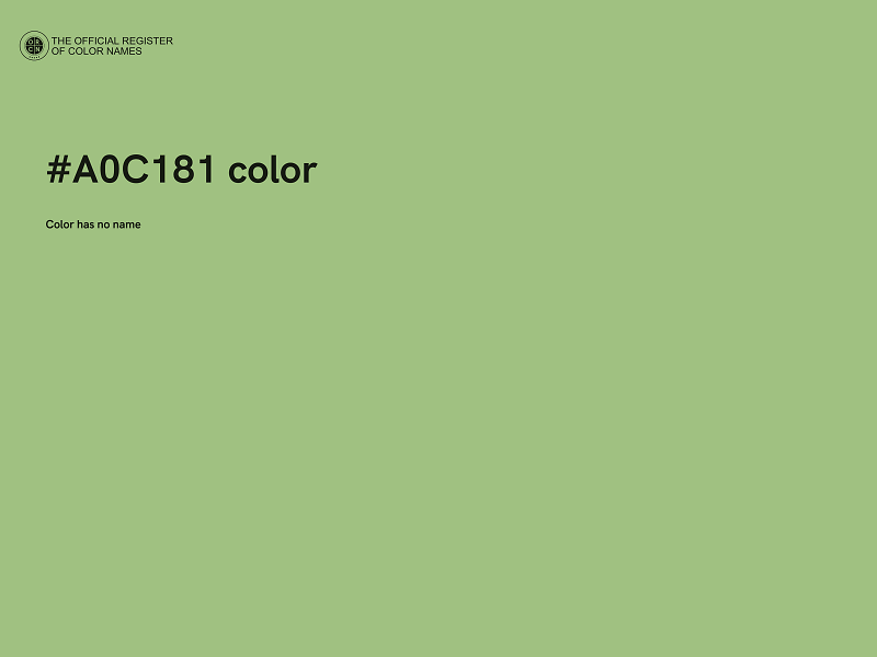 #A0C181 color image