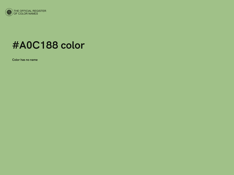 #A0C188 color image