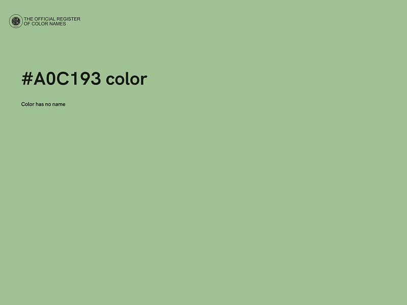 #A0C193 color image