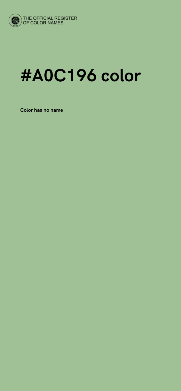 #A0C196 color image
