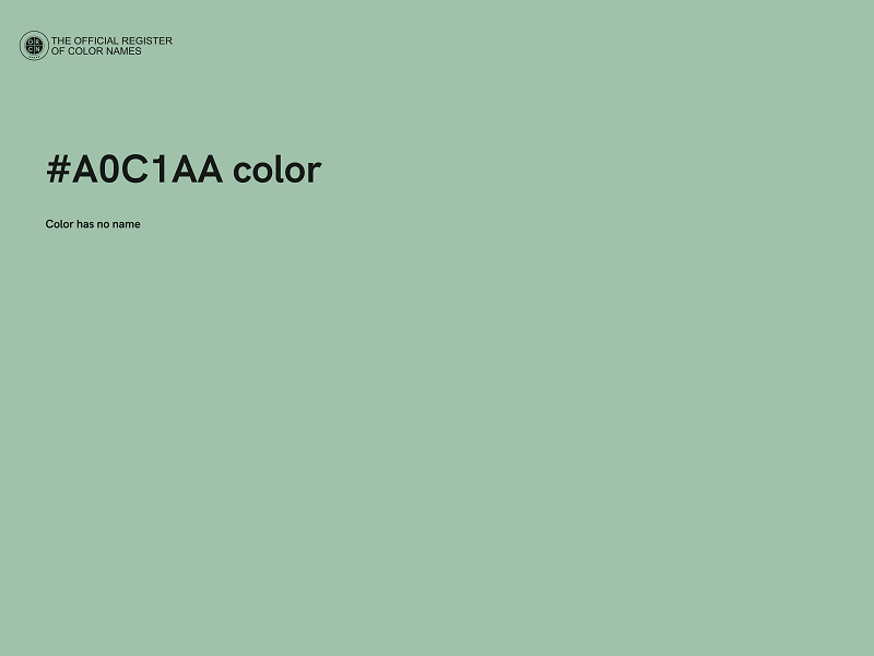 #A0C1AA color image