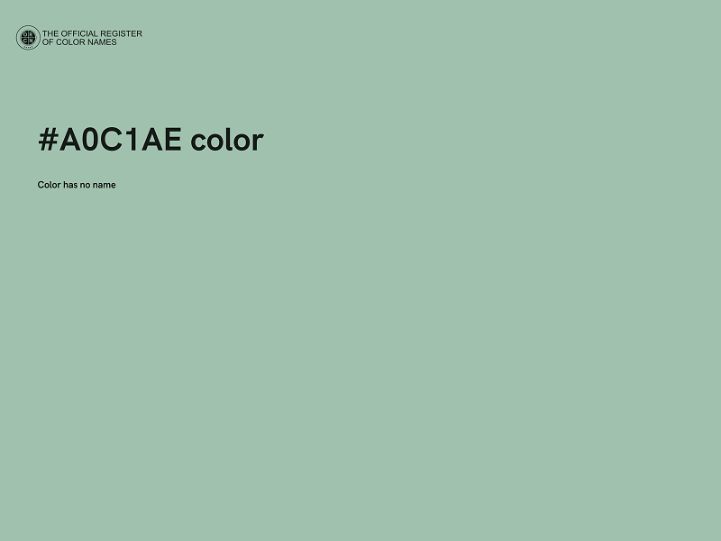 #A0C1AE color image