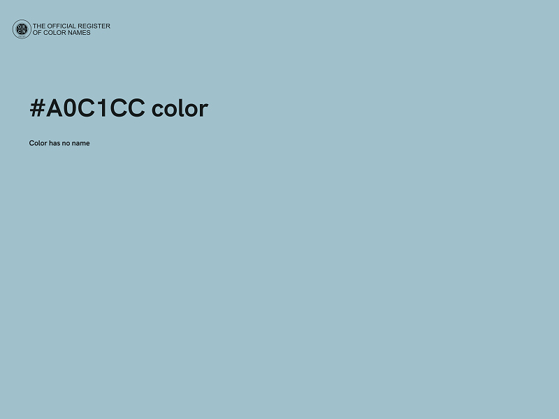 #A0C1CC color image