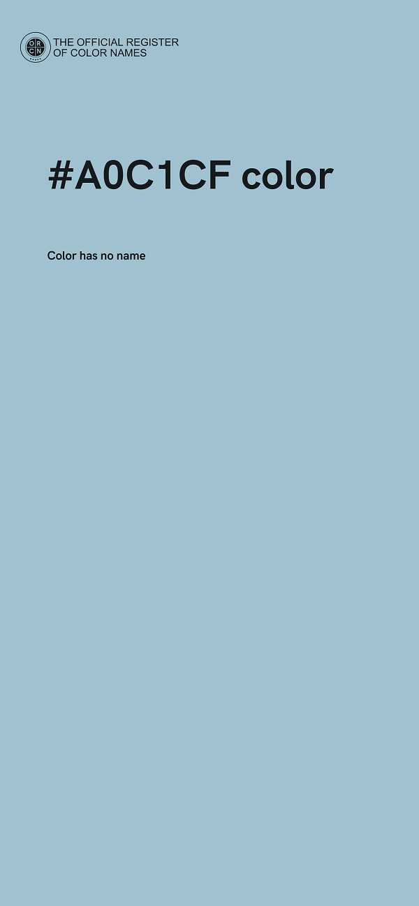 #A0C1CF color image