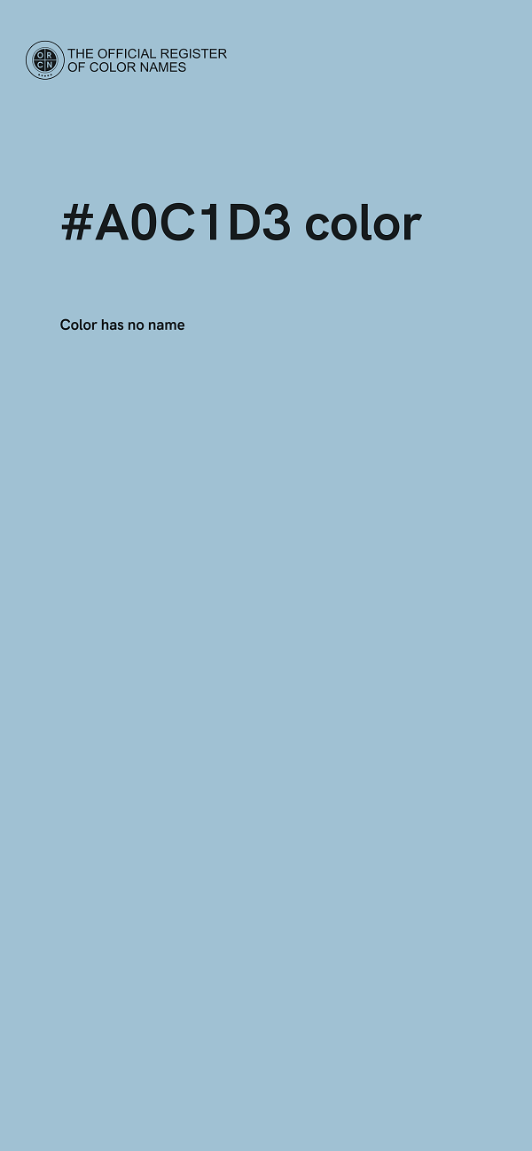 #A0C1D3 color image