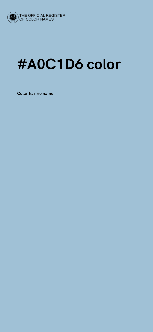 #A0C1D6 color image