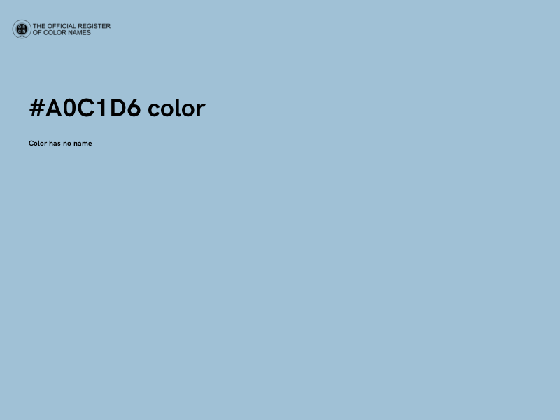 #A0C1D6 color image