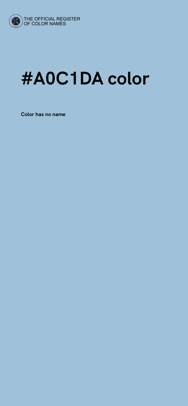 #A0C1DA color image