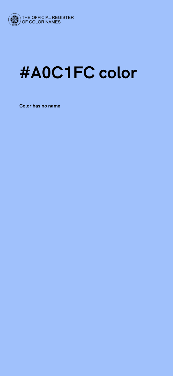 #A0C1FC color image