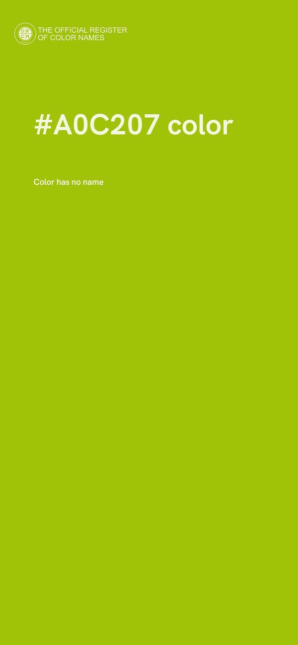 #A0C207 color image