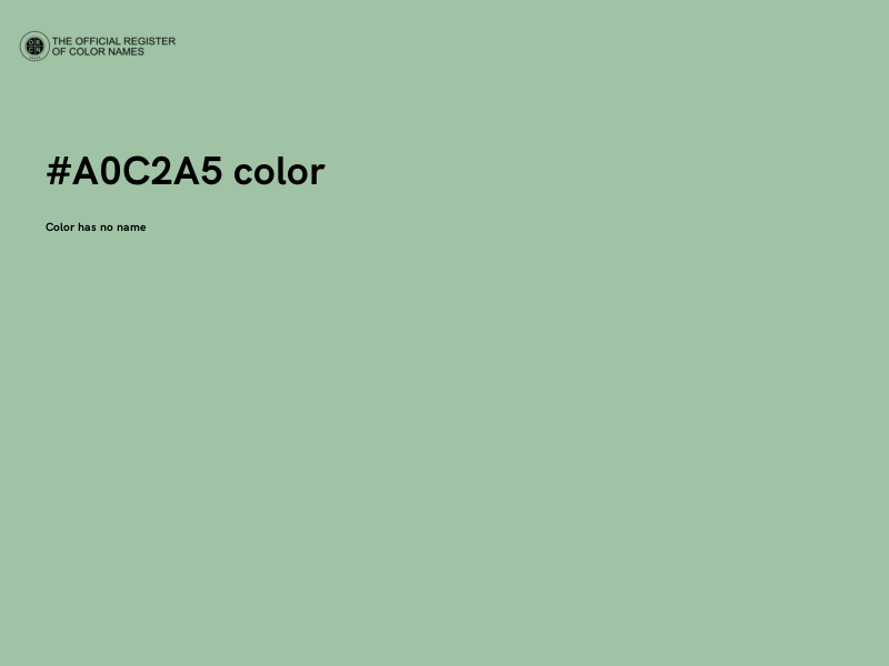 #A0C2A5 color image