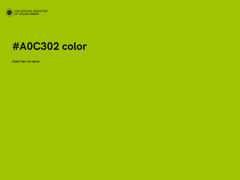 #A0C302 color image