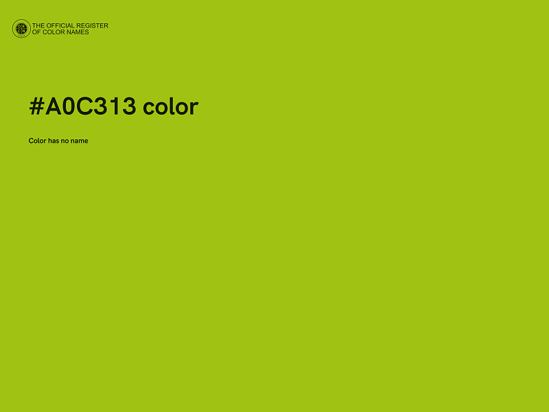 #A0C313 color image