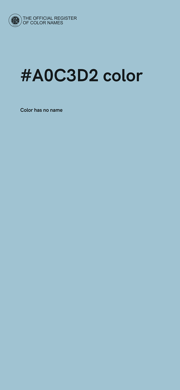 #A0C3D2 color image