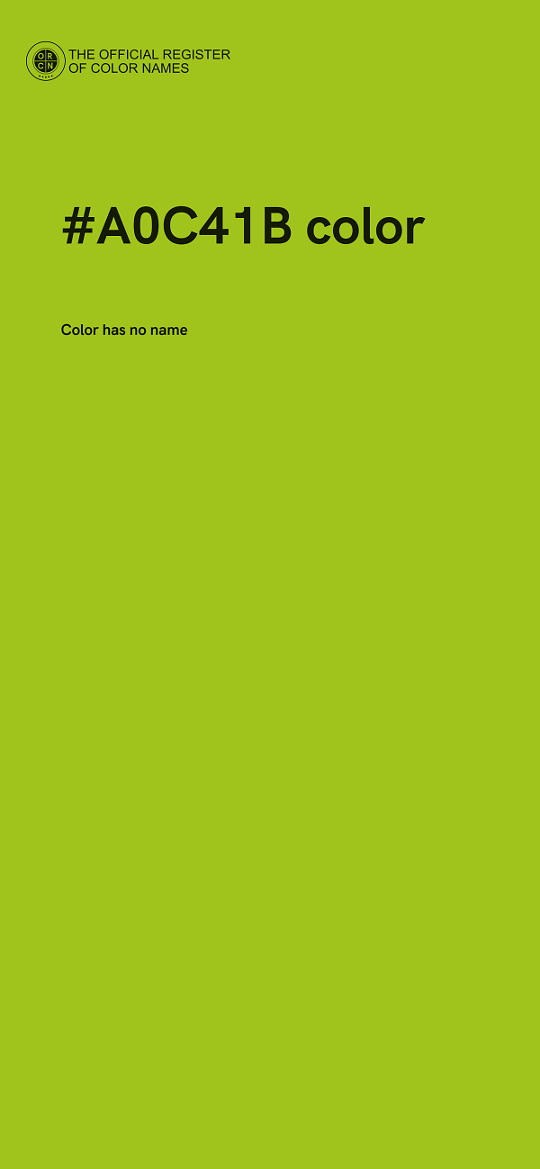 #A0C41B color image