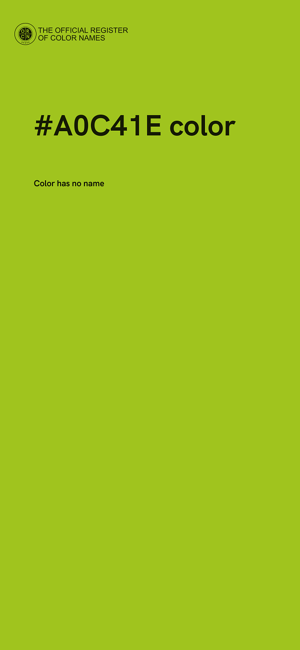 #A0C41E color image