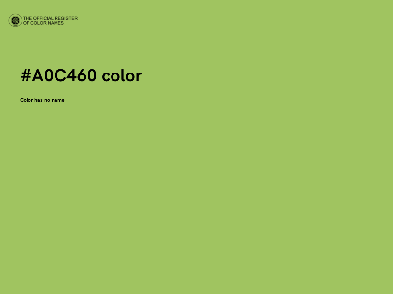 #A0C460 color image