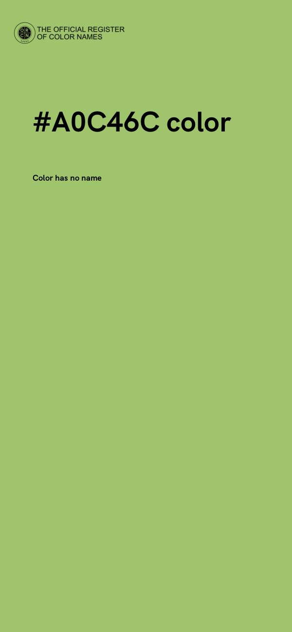 #A0C46C color image