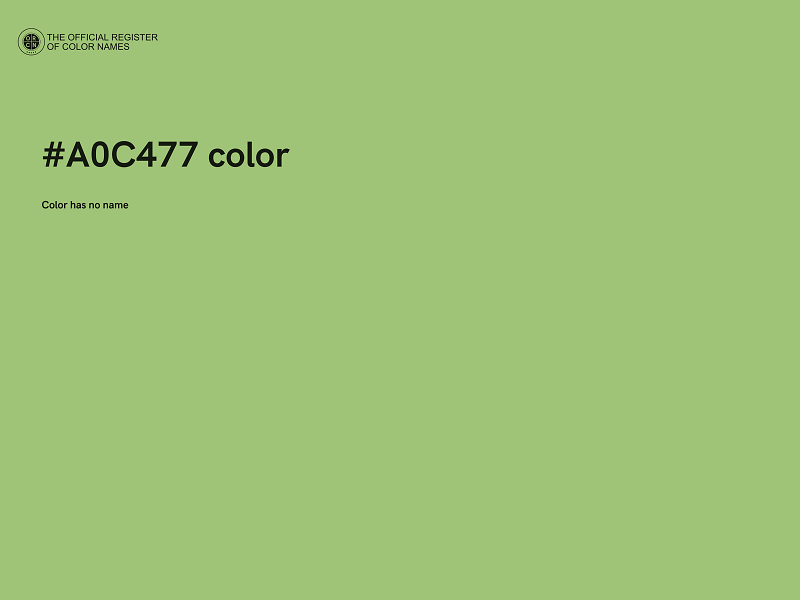 #A0C477 color image