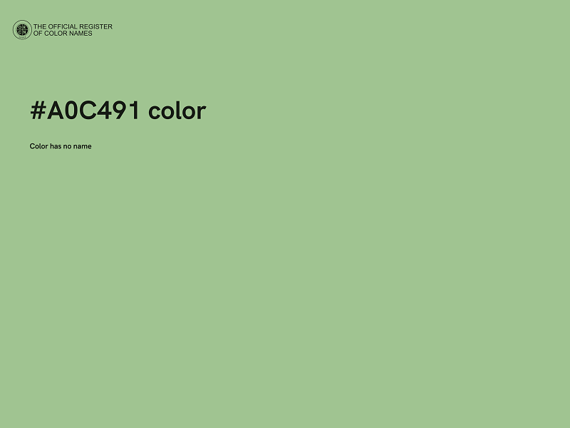 #A0C491 color image