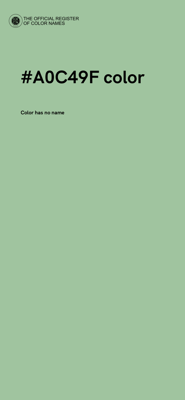 #A0C49F color image