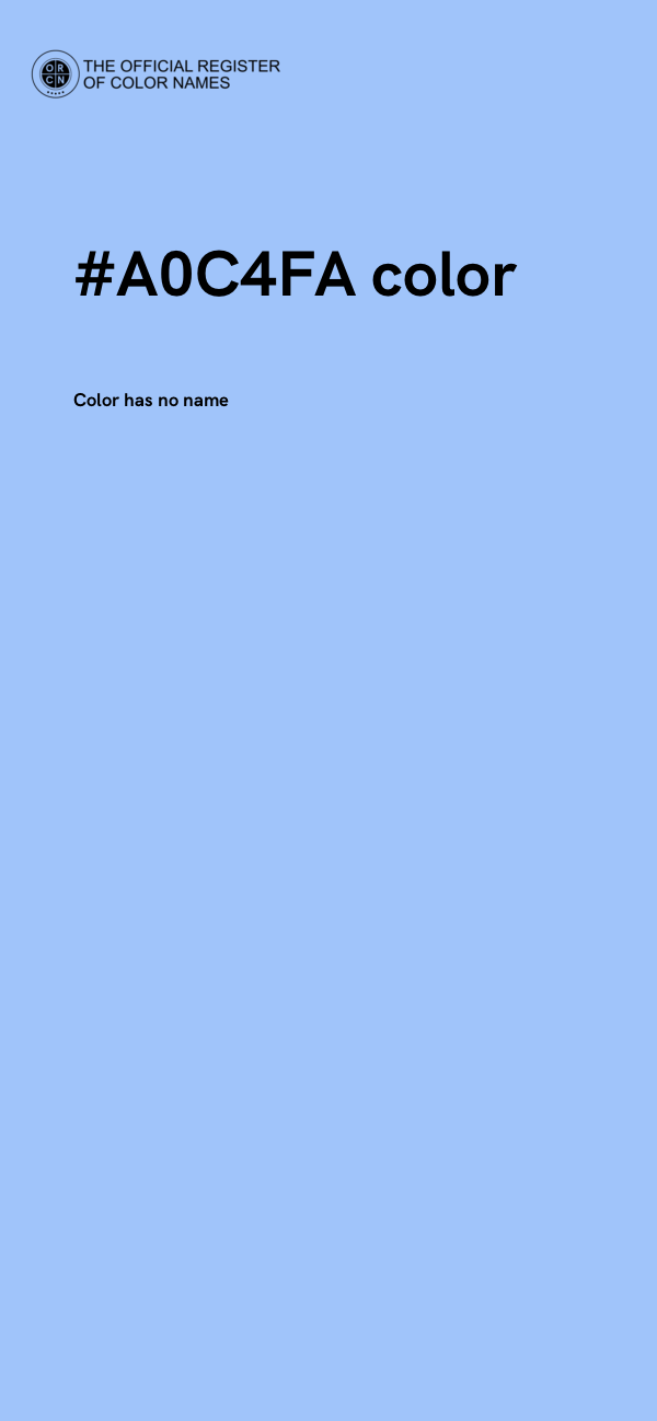 #A0C4FA color image
