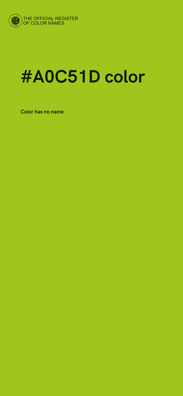 #A0C51D color image