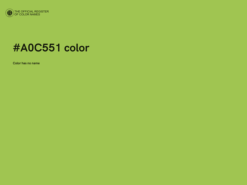 #A0C551 color image