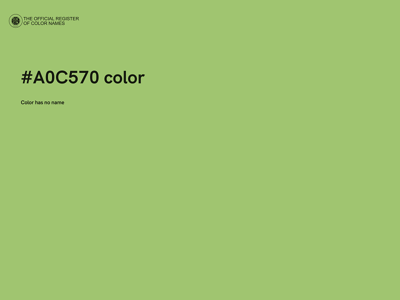 #A0C570 color image