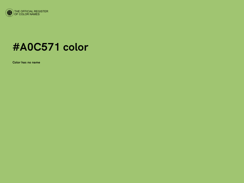 #A0C571 color image