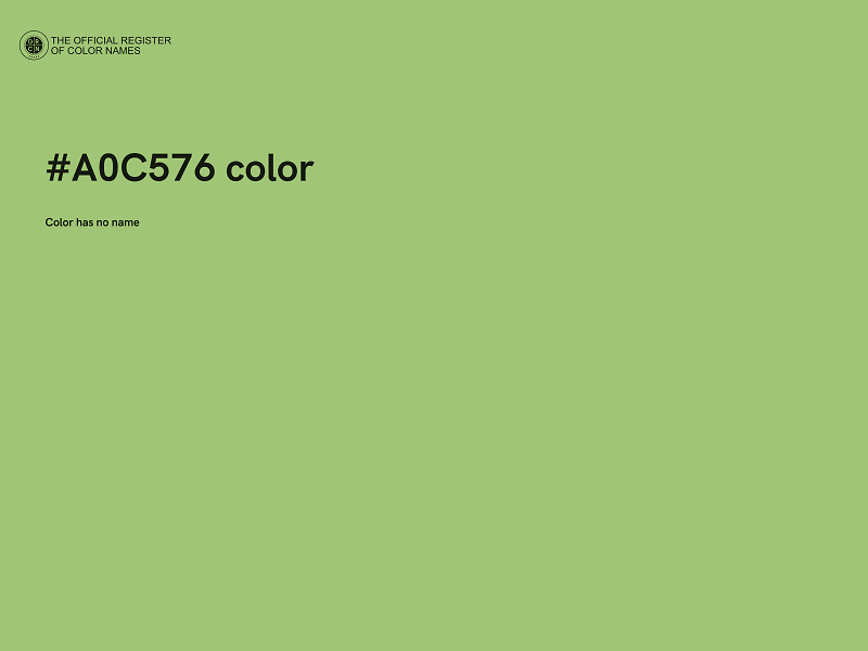 #A0C576 color image