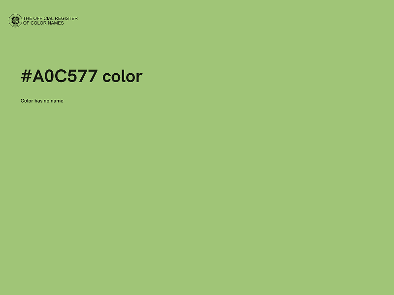 #A0C577 color image