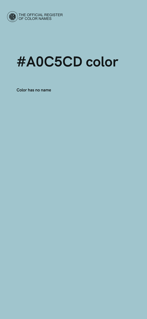 #A0C5CD color image