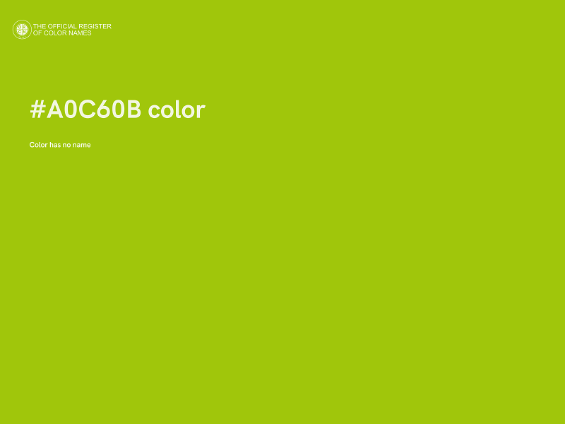 #A0C60B color image