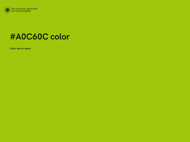 #A0C60C color image