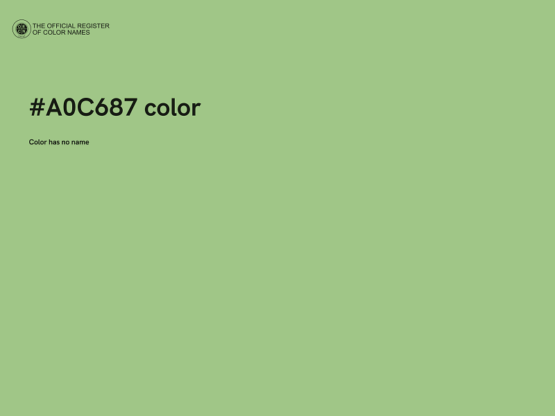 #A0C687 color image