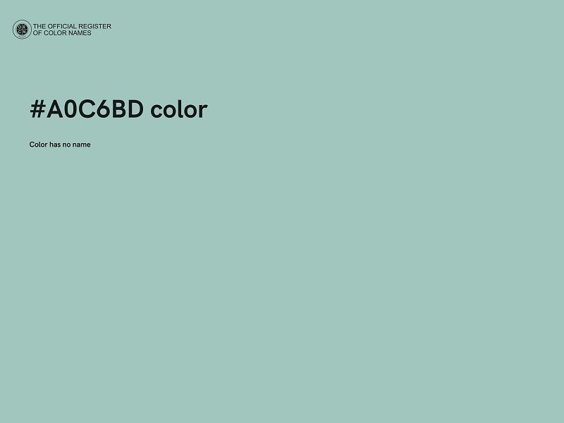 #A0C6BD color image